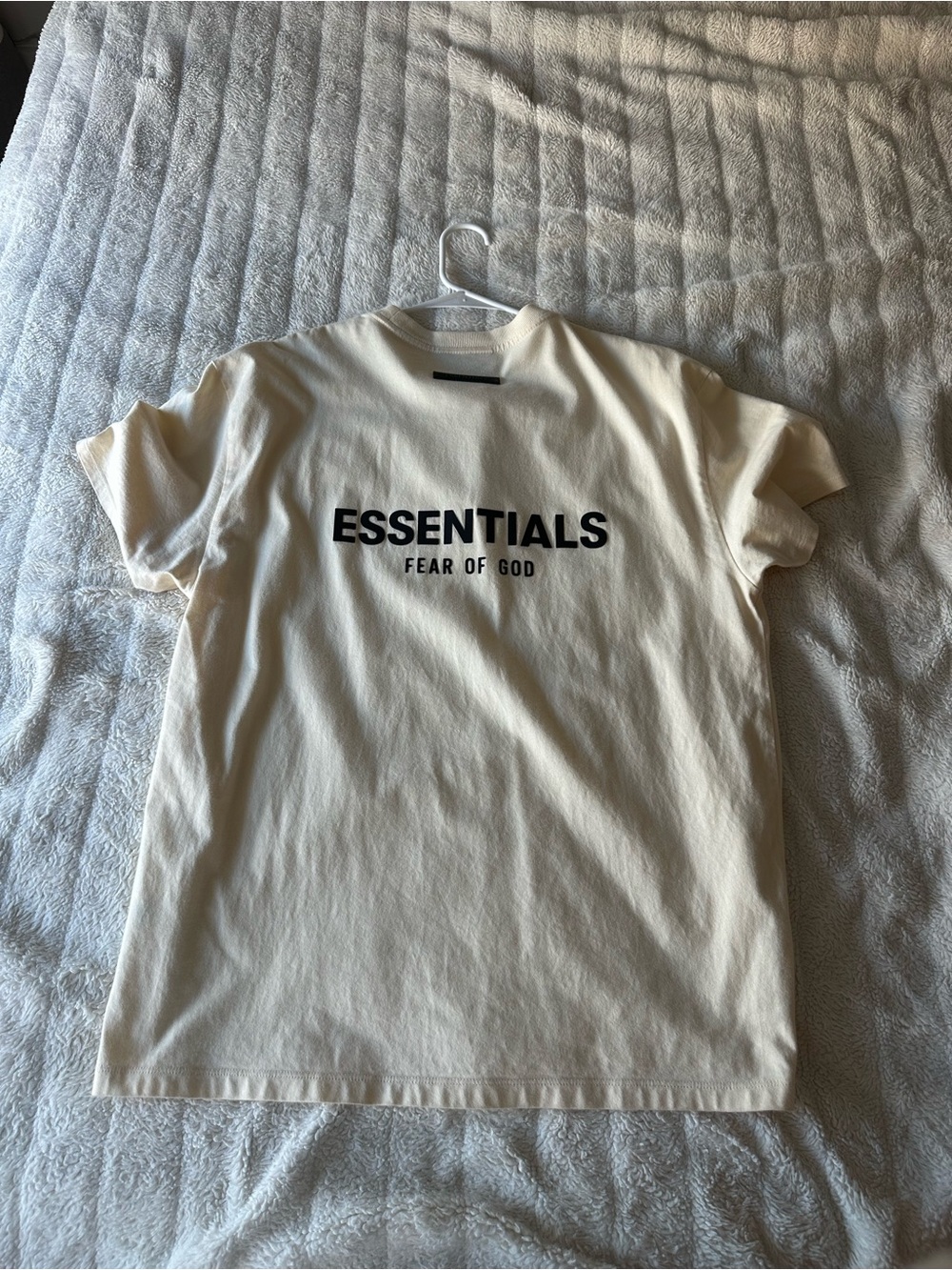 Fear of God ESSENTIALS Cream Short Sleeve Logo Tee